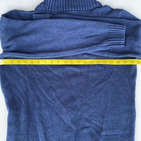 Method Slate Blue V-neck drawcord Sweater size Lg - Picture 4 of 6